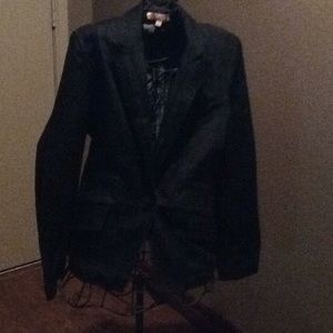 Black denim jacket